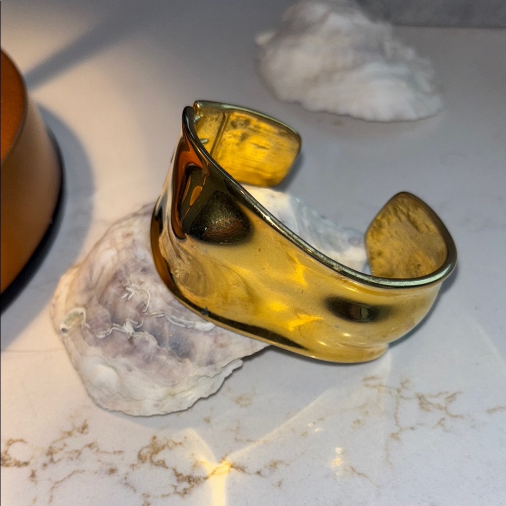 Gold Tone Cuff Bracelet